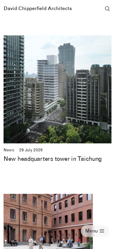 David Chipperfield homepage, phone
